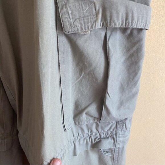 Vintage Request Jeans Cargo Convertible Parachute Pull On Pants Size Large FLAW - Picture 7 of 16